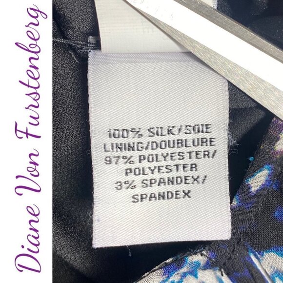 DIANE VON FURSTENBERG Fleurette 100% Silk Snake Print Mini Cocktail Dress, 2 - Picture 8 of 10